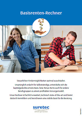 Flyer Basisrenten-Rechner