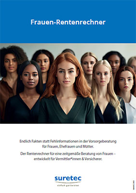 Flyer Frauen-Rentenrechner
